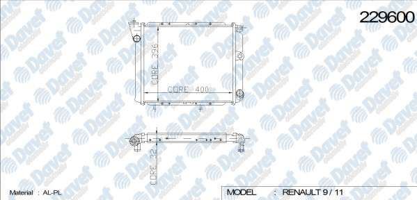 KALE 0503112AL Radyator ( 229600) 2sira Al+Pl Sistem R9-11 Brodway Spring (Aliminyum)